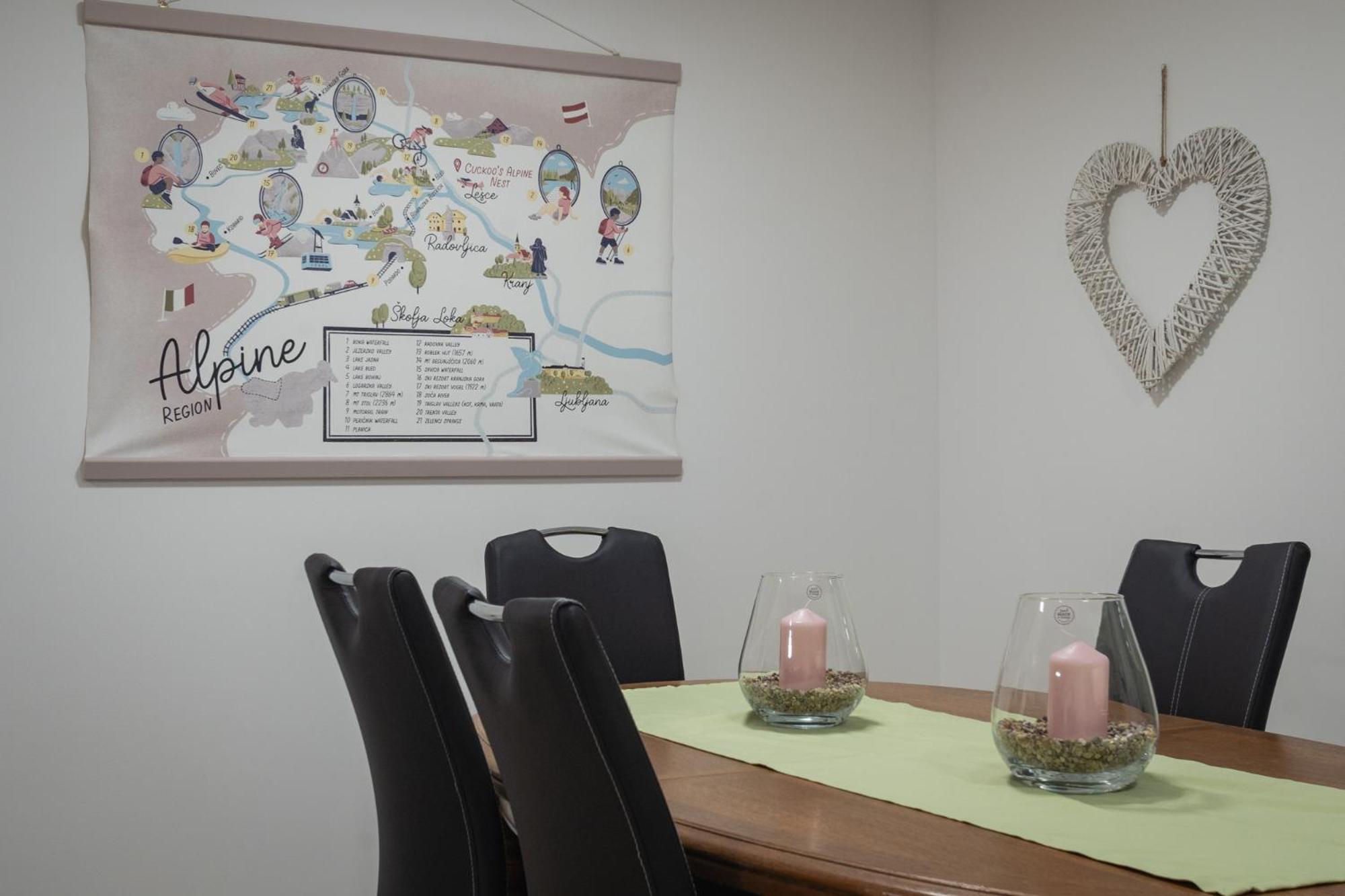 Cuckoo'S Alpine Nest Appartement Lesce  Kamer foto